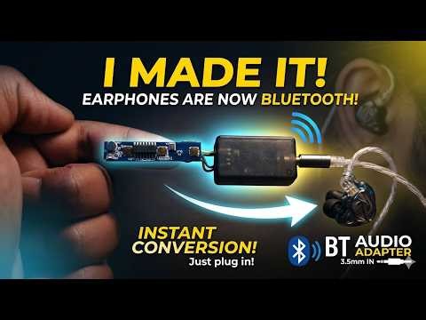 World’s Smallest DIY Bluetooth Audio Converter! #diy