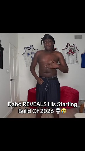 Dabo REVEALS His Starting Build Of 2026 💀😭 #dabo #youngdabo #blowthisup #2026 #gym