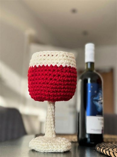 Wine Glass Crochet Pattern - Instant PDF Download - Home Decoration - Etsy