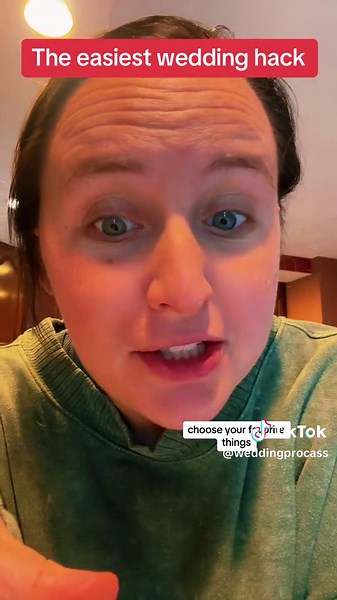 Hands down the easiest wedding hack- make it authentically you. #weddingplanningtips #weddingplanningtip #weddingtiktok #weddingplanner #weddingplanning #weddingplanningadvice #weddingguidance #2024bride #2025bride #diybride #diywedding #costeffectivewedding #engagedtiktok