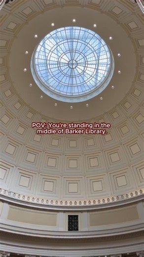 A quiet peek into Barker Library, nestled under the iconic dome. Video: Jasma Zhou/MIT #aroundmit #campuslibrary #studyspot | Massachusetts Institute of Technology (MIT)