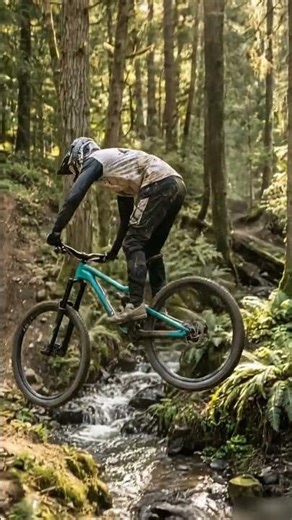 He Cleared the River with a 360 MTB Spin 🤯🚴‍♂️ #shorts