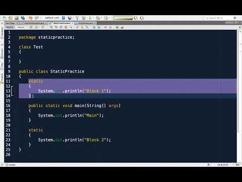 Lecture 16.4 : Demo – Static Block — [Abdul Bari] Java Course