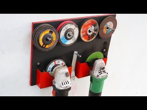 Make A Angle Grinder Holder || DIY Grinder Storage Rack