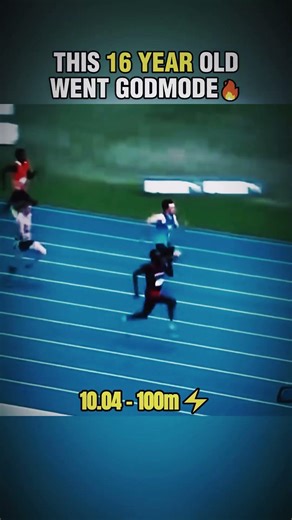 This 16 year old just ran 10.04 #trackandfield #speedrunner