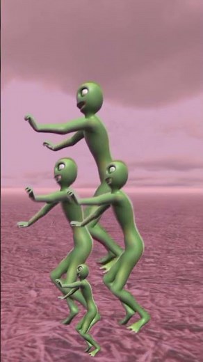 green uzayli | Alien dance | Ami tu kasita | dame tu cosita #greenalien #dametucosita
