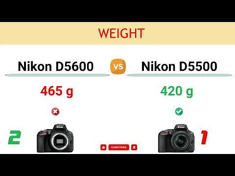 Nikon D5600 vs Nikon D5500 Comparison: 2 Reasons to buy the D5600 and 2 Reasons to buy the D5500
