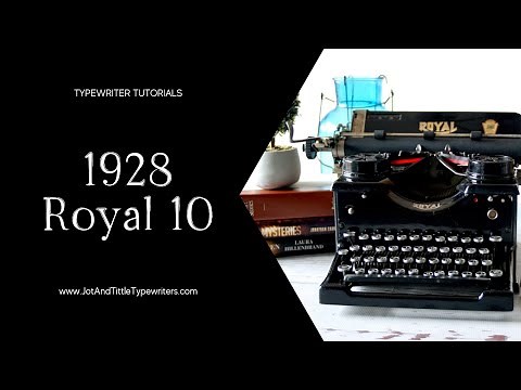 1928 Royal 10 Antique Typewriter | Demo Video