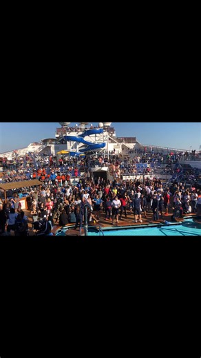 Who’s ready to dance the night away at the Carnival get-away party? 🎶💃 #CarnivalCruise #DeckParty #DanceOnDeck | CCL Cruise FUN