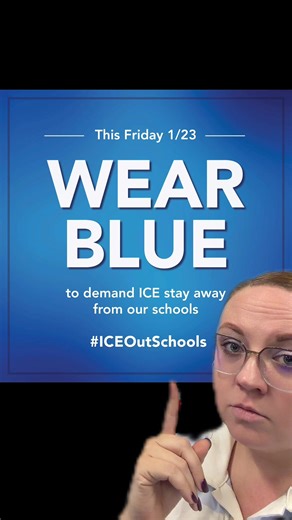 This is a child safety issue. This is an access to education issue. This is human rights. #ICEOutSchools #NJEA #teachers #WearBlue #fyp @NJEA