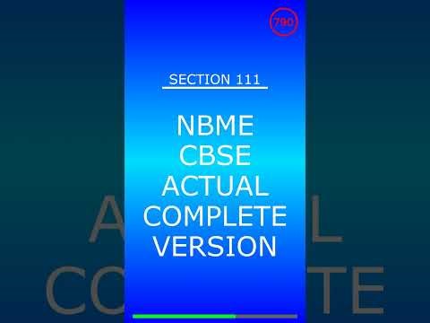 Nbme Cbse Actual Complete Version Video