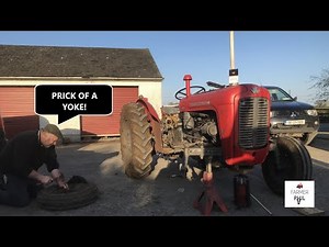 3 WHEELED TRACTOR -- MASSEY 35 IN NEED OF SOME REPAIR!!