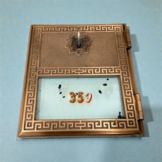 Vintage Post Office Box Door and Frame With Key | Industrial, Wall Art, Home or Shelf Decor, Farmhouse & Steampunk Style - Etsy