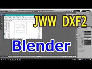 Blender : DXF 02を読み込み、面貼り押出