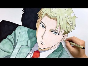 how to draw Loid Forger from SPY×FAMILY I step by step I Easy to draw I draw anime #SPYxfamily #loidforger #drawing #draw | mcpainted