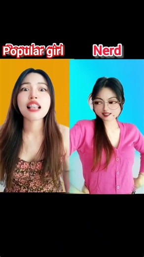 Popular girl vs Nerd#funny #relatable #trending