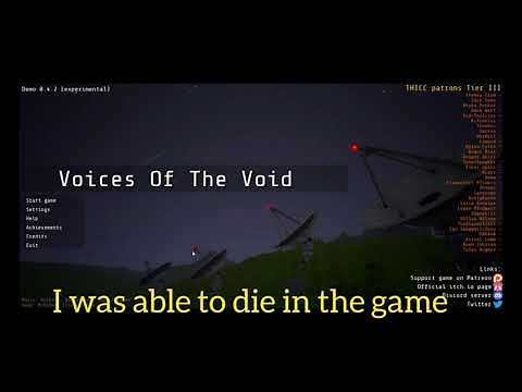 Voices of the Void Death screen [GAME OVER]