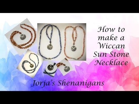 How To Make A Beaded Necklace Wiccan / Pagan Design Tutorial