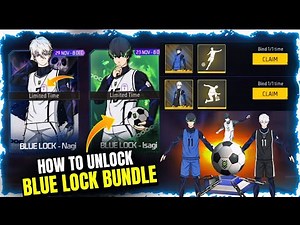 How To Unlock Blue Lock Bundle | free fire blue lock event | Free Fire New Event