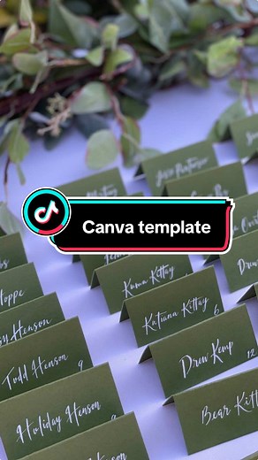 Create Stunning Name Place Cards with Canva Templates