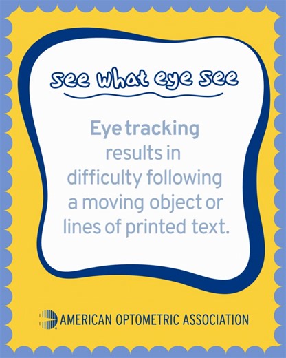 Eye tracking explained  An important part of how we read and process visual information.  via the American Optometric Association #seewhateyesee #EyeTracking #VisionDevelopment #VisualSkills #LearningAndVision #PediatricEyeCare #VisionTherapy #EyeHealth #OptometryEducation #eyesoncypress | Eyes On Cypress | Facebook