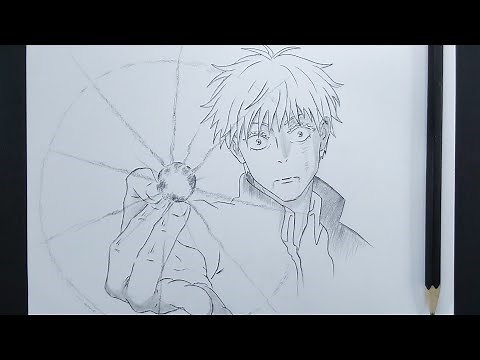 How To Draw Gojo Hollow Purple Step By Step || Easy Anime Drawing || Jujutsu Kaisen Sketch Tutorial