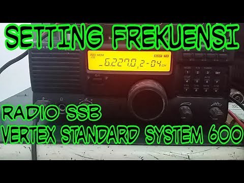 Setting the SSB Vertex Standard System 600 radio frequency