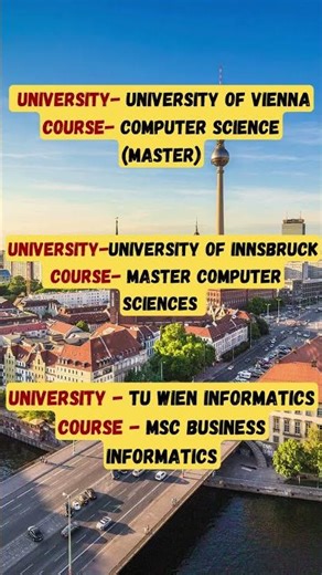 University of Vienna Computer Science Courses – Apply Now! 🇦🇹🎓
