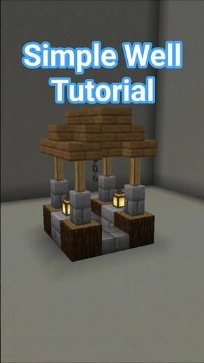 Simple Minecraft Well Tutorial!