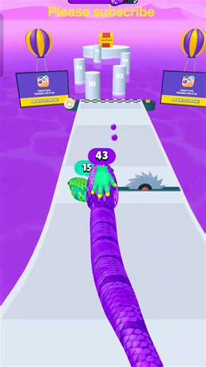 snake run 3d game part 97 #games #snake