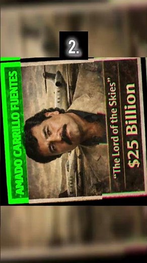 Top 5 Richest Drug Lords of All Time 💰💀 | Escobar Was Worth $30 Billion