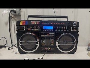 LASONIC i-931 Retro Boombox iPod- AM/FM Radio- USB- SD/MMC & AUX