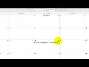 Add, Edit, Delete basic events