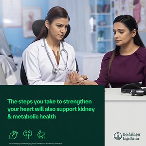 Because of the close link between Cardiovascular-Renal-Metabolic diseases, they also share many common risk factors. This is why preventive action to protect your heart will also protect against diseases that affect the kidneys and metabolic function. #BoehringerIngelheimIndia #ItsConnected #HeartHealth #UseHeartKnowHeart #CRM | Boehringer Ingelheim India