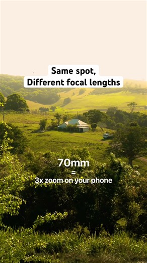 Same spot, different focal lengths #focallength #photography #guide