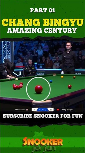 Chang amazing century -01| #shorts #youtubeshorts #trending #snooker #ding #juddtrump #ronnie