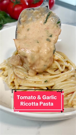 Roasted Tomato & Garlic Ricotta Pasta Recipe