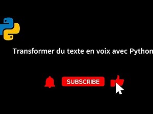 Transformez du Texte en Voix avec Python en 10 Min gratuitement ! 🚀 (Text-to-Speech)