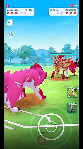✨️Crown zamazenta V/S✨️Zamazenta PVP Battle in #pokémongo