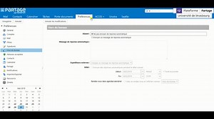 Partage - Créer un message automatique d'absence