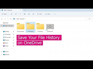Backup & Restore your Files with File History on OneDrive