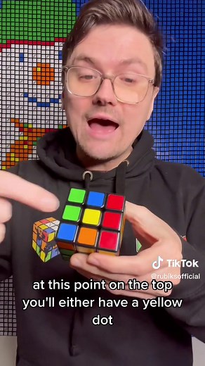 How to Solve the Yellow Cross on a Rubik's Cube