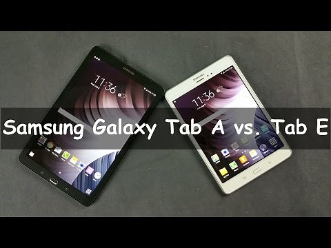 Samsung Galaxy Tab A vs. Tab E