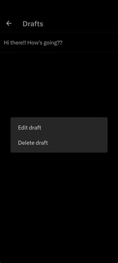 How to delete draft on X