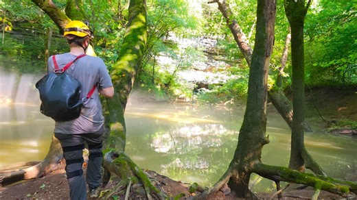 A hidden swimming hole led to a 26 mile long cave system