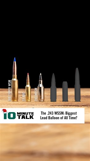 Vortex Nation Podcast on Instagram: "The cartridge nobody asked for or had to have, the .243 WSSM was super short on perceivable performance advantages and super short lived. Was it the biggest lead-balloon cartridge of all time? Listen and decide for yourself. #VortexNation #VortexNationPodcast #HolidayCartridgeTalks #CartridgeTalks"
