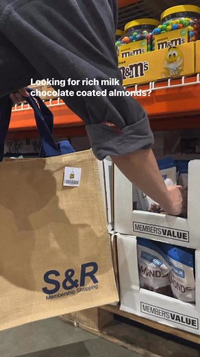 404K views · 1.4K reactions | You deserve premium. The Member's Value Milk Chocolate Covered Almonds feature rich, melt-in-your-mouth milk #chocolate. https://bit.ly/members-value-milk-chocolate-covered-almonds-big Order this snack for Same-Day Delivery online at www.snrshopping.com! #LoveSNR #Chocolate #Snacks #SNRdeals | S&R Membership Shopping | Facebook