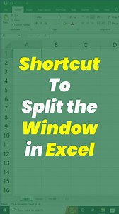 36K views · 512 reactions | Want to view two sections of your sheet at the same time? Use this simple shortcut to split the Excel window instantly and work smarter! Perfect for comparing data, scrolling separately, and improving productivity. ⚡ #Excel #ExcelShortcuts #SplitWindow #ExcelTips #ExcelTricks #MicrosoftExcel #ExcelProductivity #excellearning | Chalo Ye Bhi Seekhe | Facebook