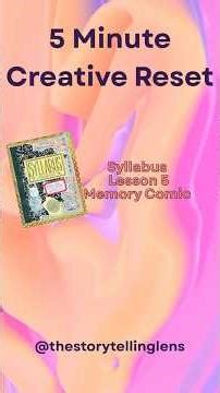 Syllabus Lesson 5: Memory Comic #booktok #creativityafterburnout