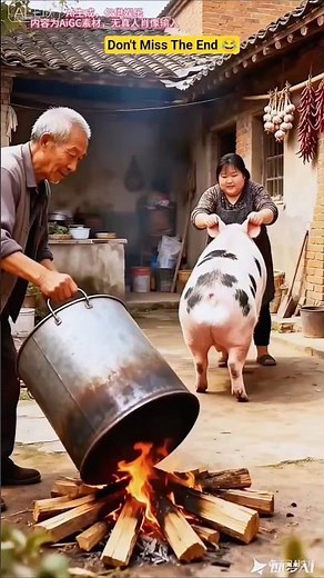Giant Pig Funny AI Video 😂🐷 | Viral Shorts #shorts #viral #funny #pig #aivideo #viralshorts #comedy